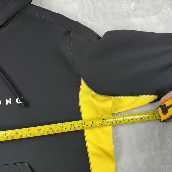 Nike Livestrong Therma Fit Hoodie Black Yellow Athletic Pullover Mens XL Running - Picture 4 of 9